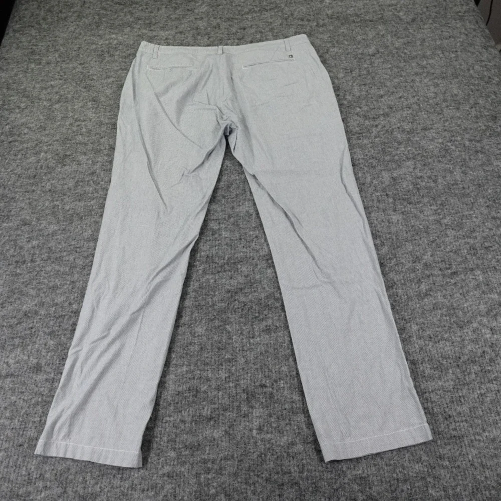 Linksoul Pants Mens 38 Blue‎ White Pinstripe Chinos Cotton Blend Light (40X31)